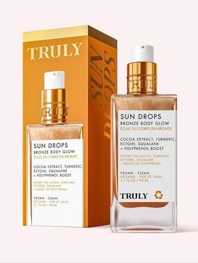 Truly Sun Drops Bronze Body Glow Luxury Bronzing Body Oil, NIB